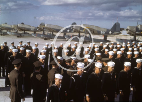 inconnu() Seconde guerre mondiale US Navy en couleurs - Srie 80-GK- : Crmonie de l